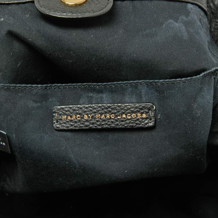 مملوكة مسبقًا Marc by Marc Jacobs Black Leather New Q Fran Shoulder Bag