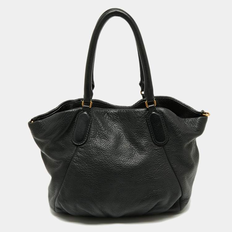 مملوكة مسبقًا Marc by Marc Jacobs Black Leather New Q Fran Shoulder Bag