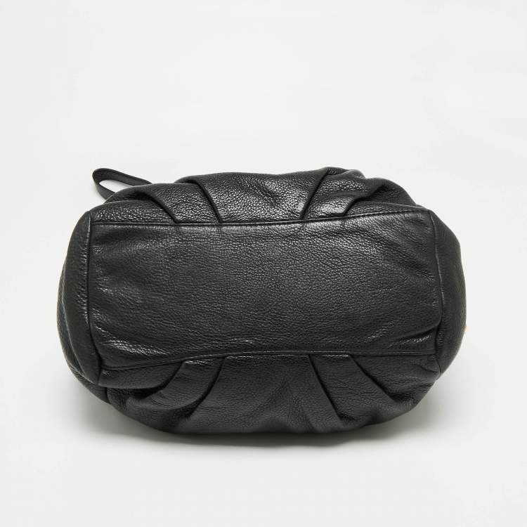 مملوكة مسبقًا Marc by Marc Jacobs Black Leather New Q Fran Shoulder Bag