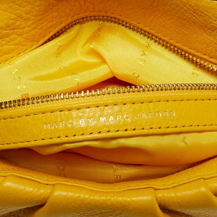 Pre Owned Marc by Marc Jacobs Tri Color Leather Classic Q Lil Ukita Top Handle Bag