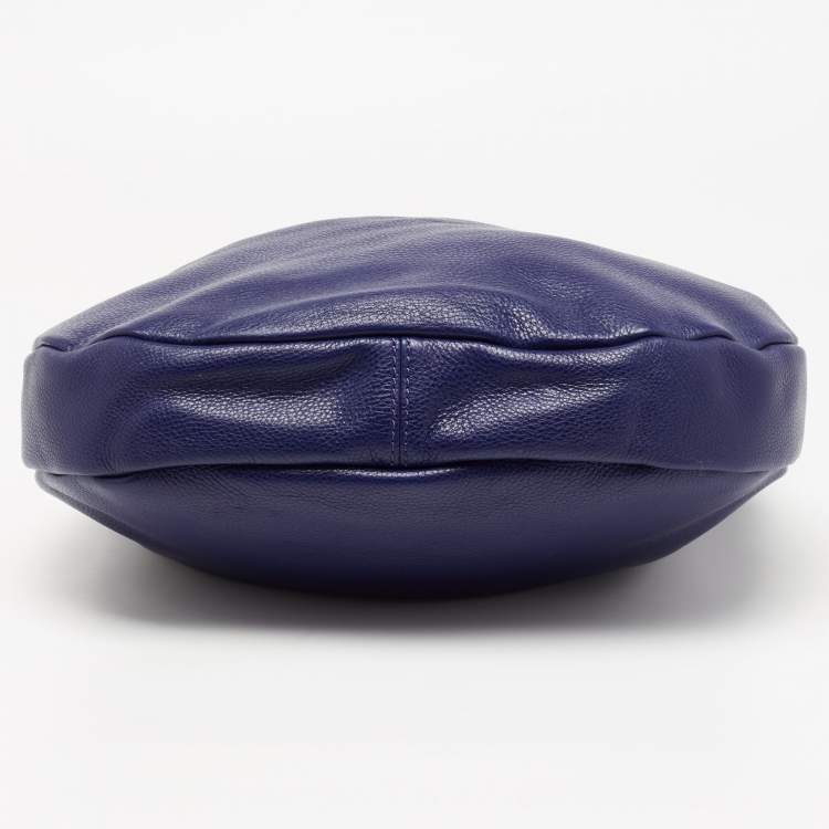 Pre Owned Marc by Marc Jacobs Blue Leather Classic Q Hillier Hobo