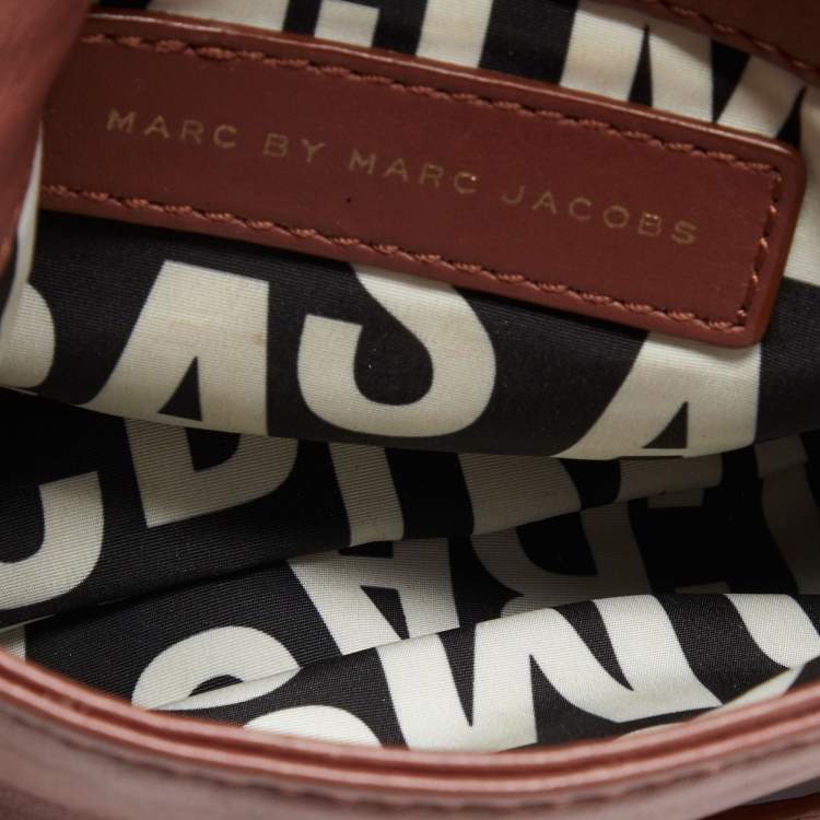Pre Owned Marc by Marc Jacobs Old Rose Leather Petal to the Metal Crossbody Bag