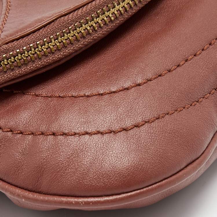 Pre Owned Marc by Marc Jacobs Old Rose Leather Petal to the Metal Crossbody Bag