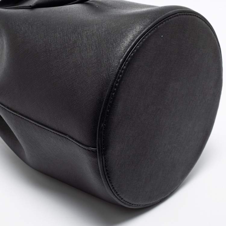 Pre Owned Marc by Marc Jacobs Black Leather Bucket Bag