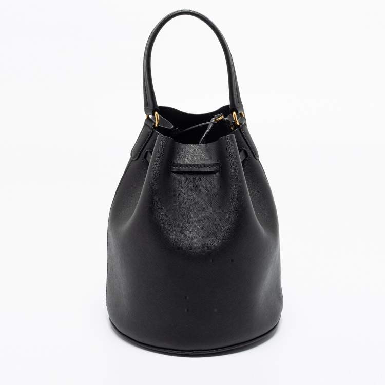 Pre Owned Marc by Marc Jacobs Black Leather Bucket Bag