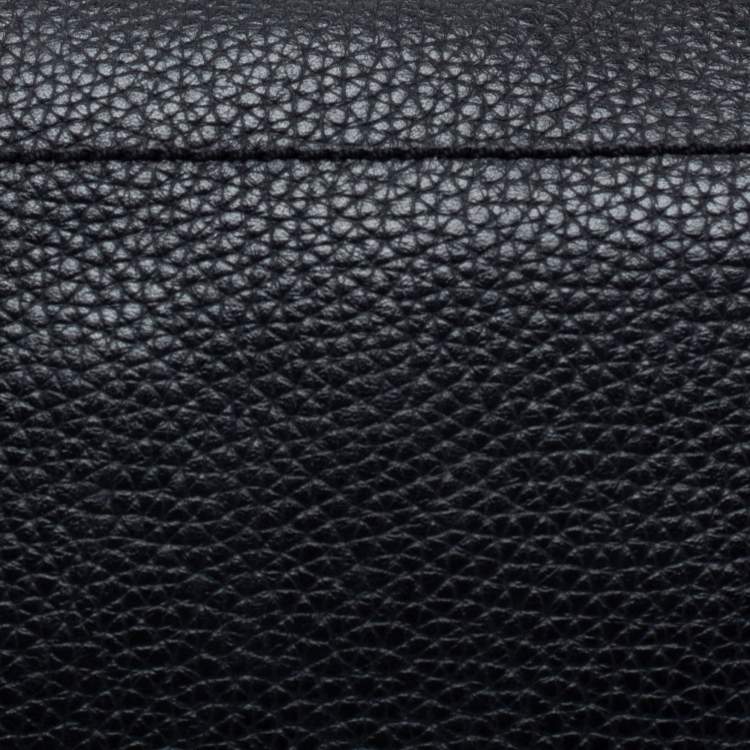 Pre Owned Marc by Marc Jacobs Black /Brown Leather Top Handle Bag