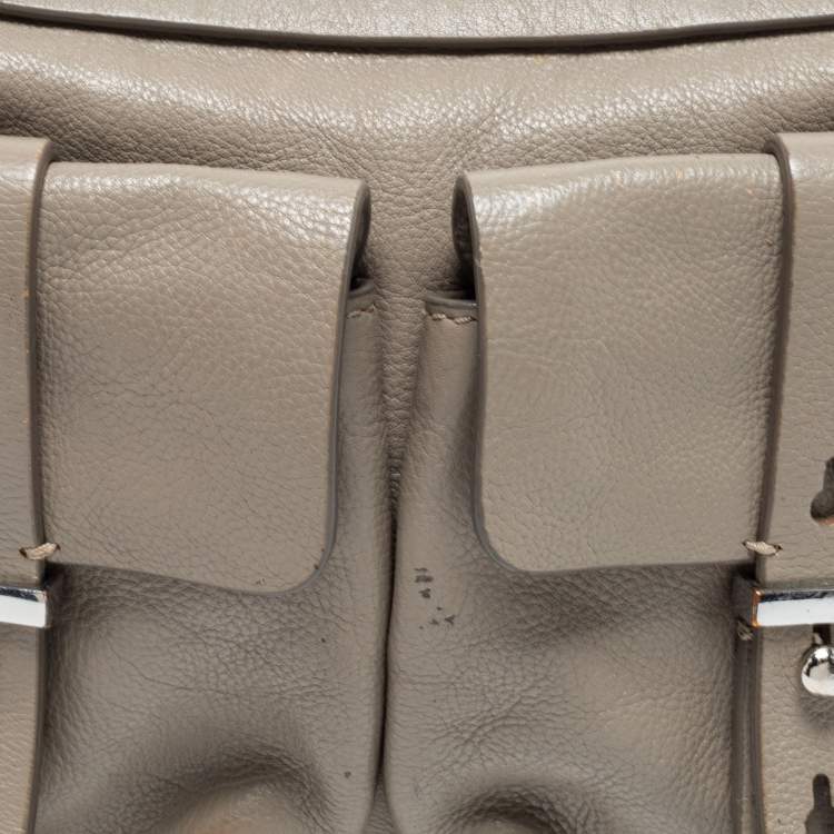 Pre Owned Marc by Marc Jacobs Grey Leather Crossbody Bag