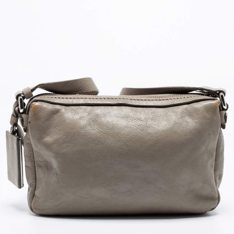 Pre Owned Marc by Marc Jacobs Grey Leather Crossbody Bag