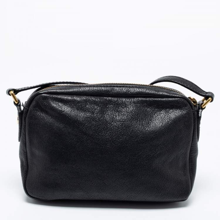 Pre Owned Marc by Marc Jacobs Black Preppy Leather Camera Bag