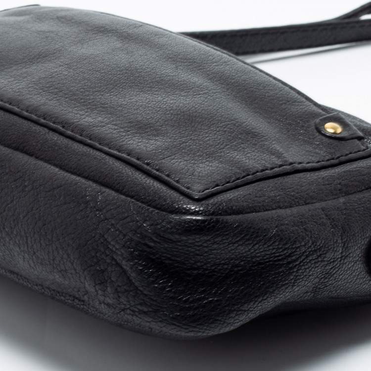Pre Owned Marc by Marc Jacobs Black Preppy Leather Camera Bag