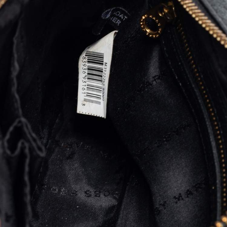 Pre Owned Marc by Marc Jacobs Black Preppy Leather Camera Bag