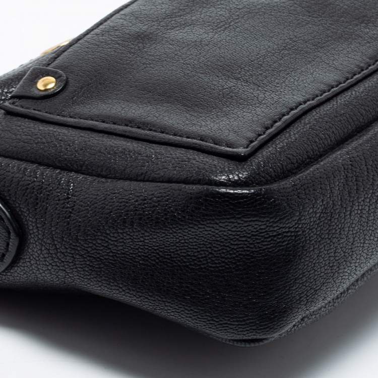 Pre Owned Marc by Marc Jacobs Black Preppy Leather Camera Bag