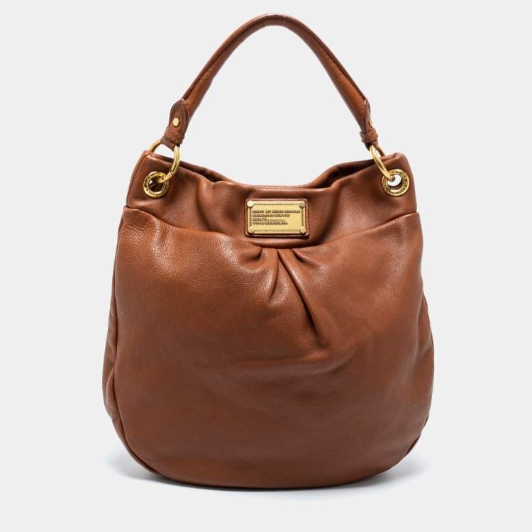 مملوكة مسبقًا Marc by Marc Jacobs Smoked Almond Leather Classic Q Hillier Hobo