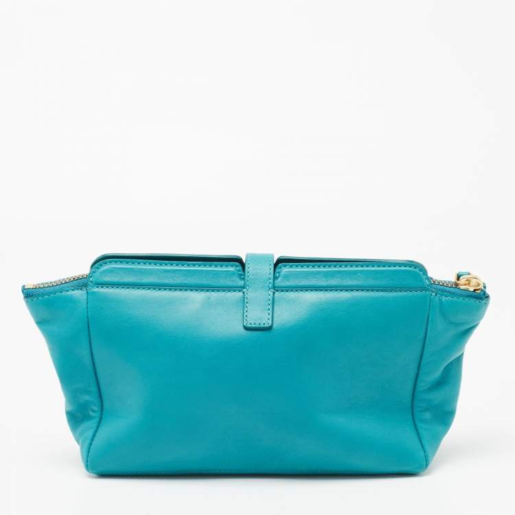 Pre Owned Marc By Marc Jacobs Blue Leather Clutch
