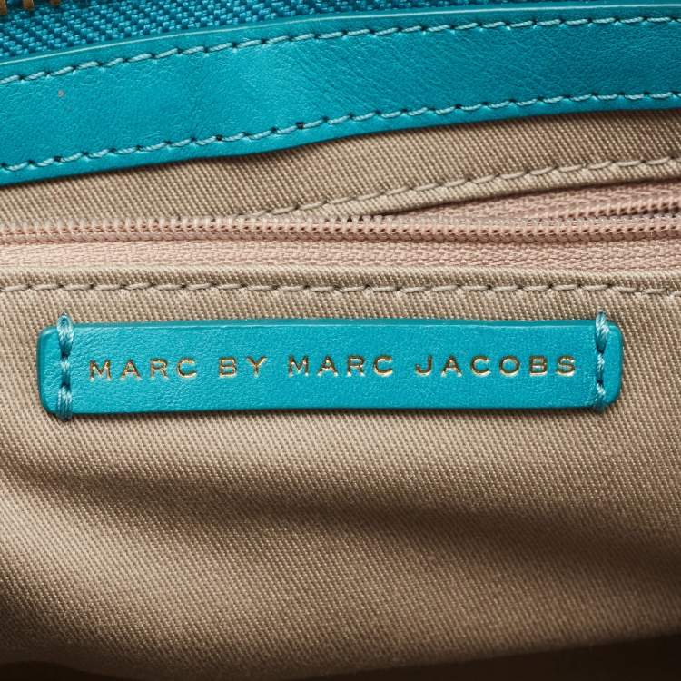 Pre Owned Marc By Marc Jacobs Blue Leather Clutch