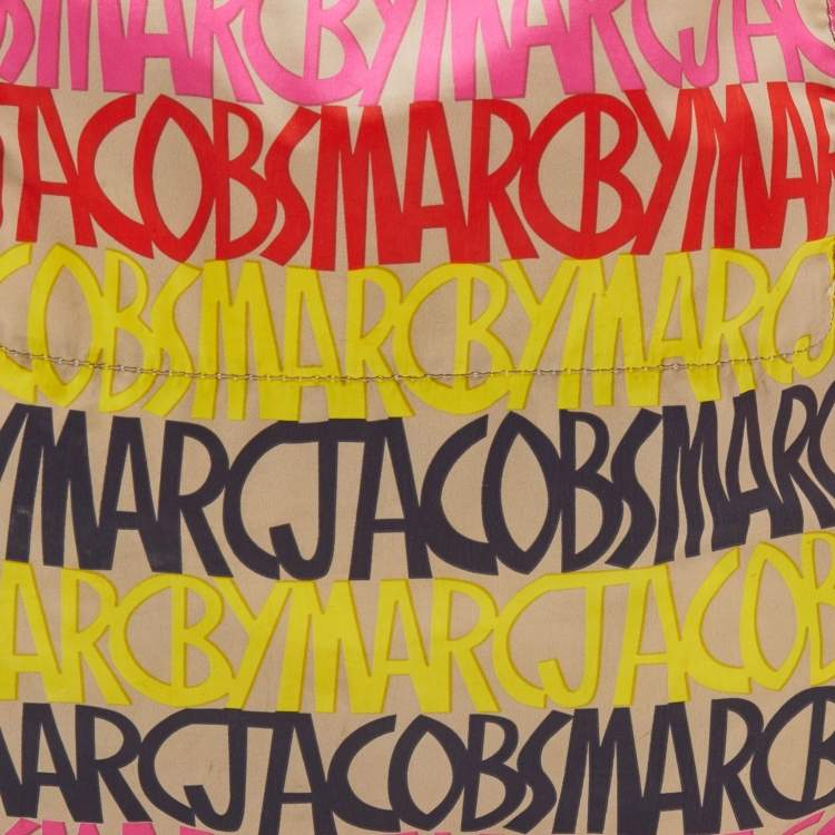 Pre Owned Marc By Marc Jacobs Multicolored Printed Nylon Tote