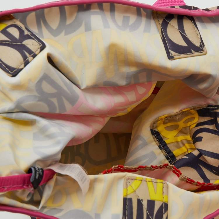 Pre Owned Marc By Marc Jacobs Multicolored Printed Nylon Tote