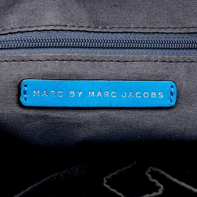 Pre Owned Marc by Marc Jacobs Blue Leather Marchive Tote