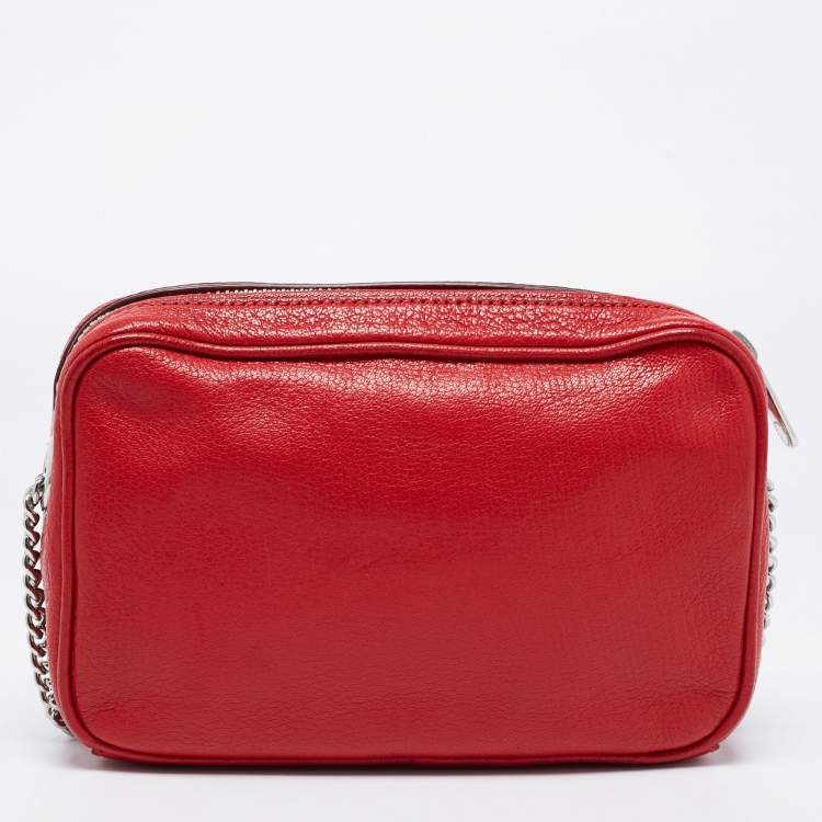 Pre Owned Marc by Marc Jacobs Red Leather Sally Camera Bag