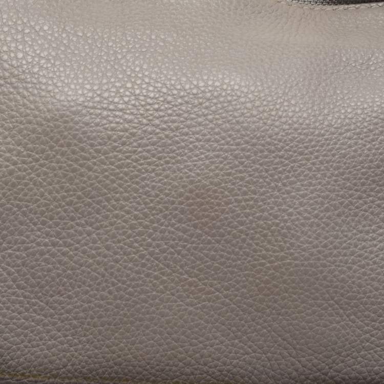 Pre Owned Marc by Marc Jacobs Grey Suede and Leather Shoulder Bag