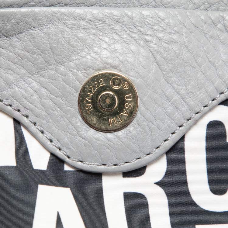 Pre Owned Marc by Marc Jacobs Grey Leather Classic Q Lil Ukita Top Handle Bag