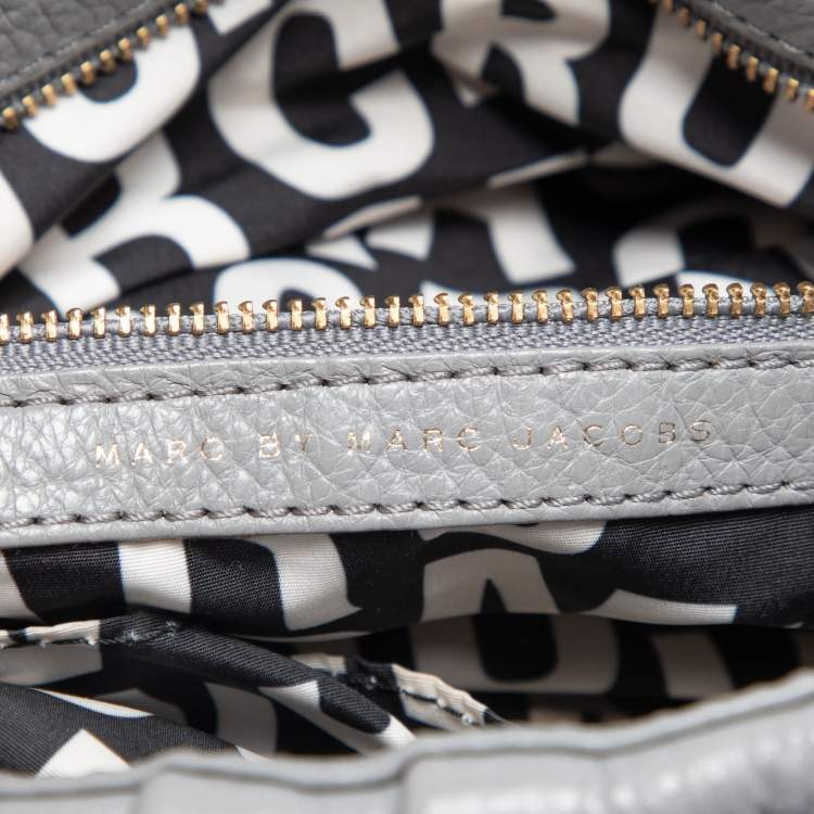 Pre Owned Marc by Marc Jacobs Grey Leather Classic Q Lil Ukita Top Handle Bag