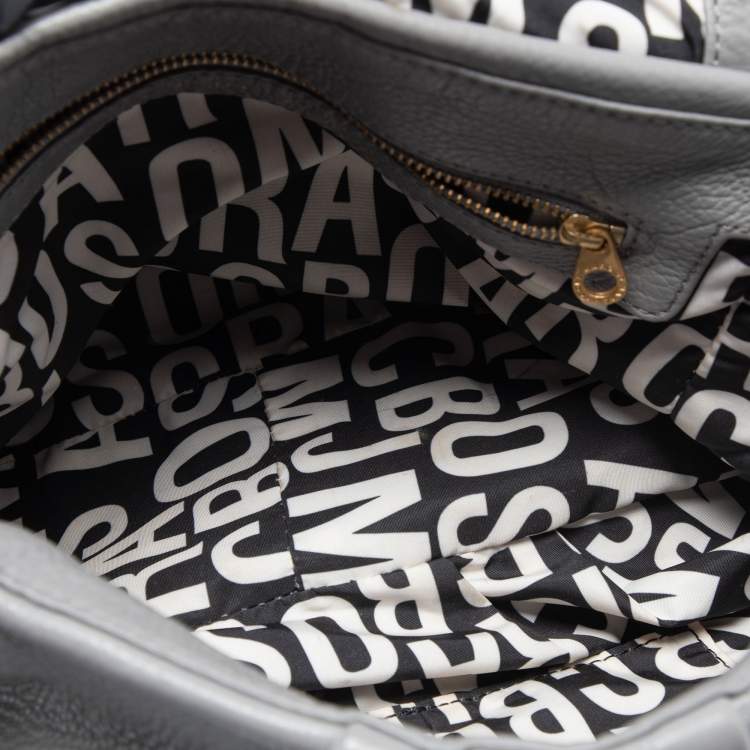 Pre Owned Marc by Marc Jacobs Grey Leather Classic Q Lil Ukita Top Handle Bag