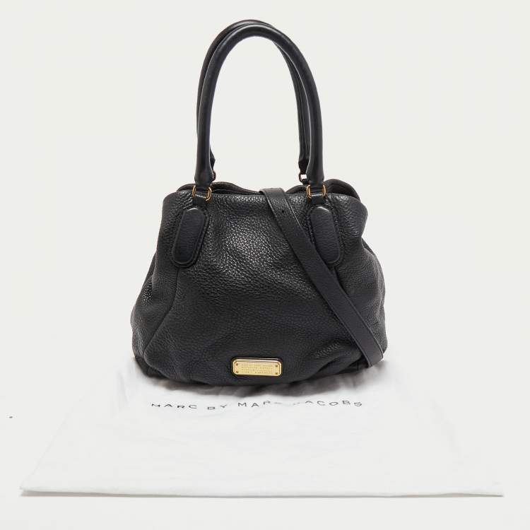 Pre Owned Marc by Marc Jacobs Black Leather New Q Fran Shoulder Bag