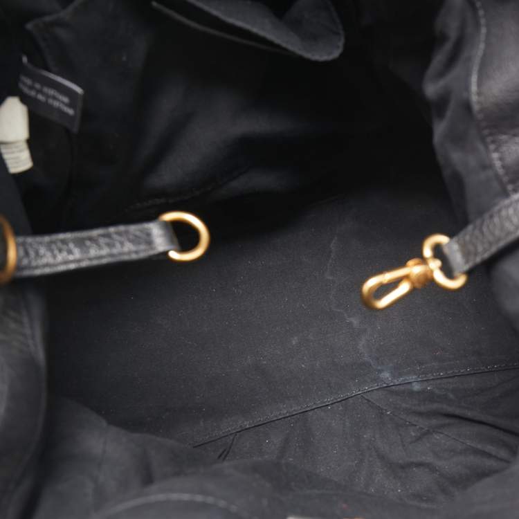 Pre Owned Marc by Marc Jacobs Black Leather New Q Fran Shoulder Bag