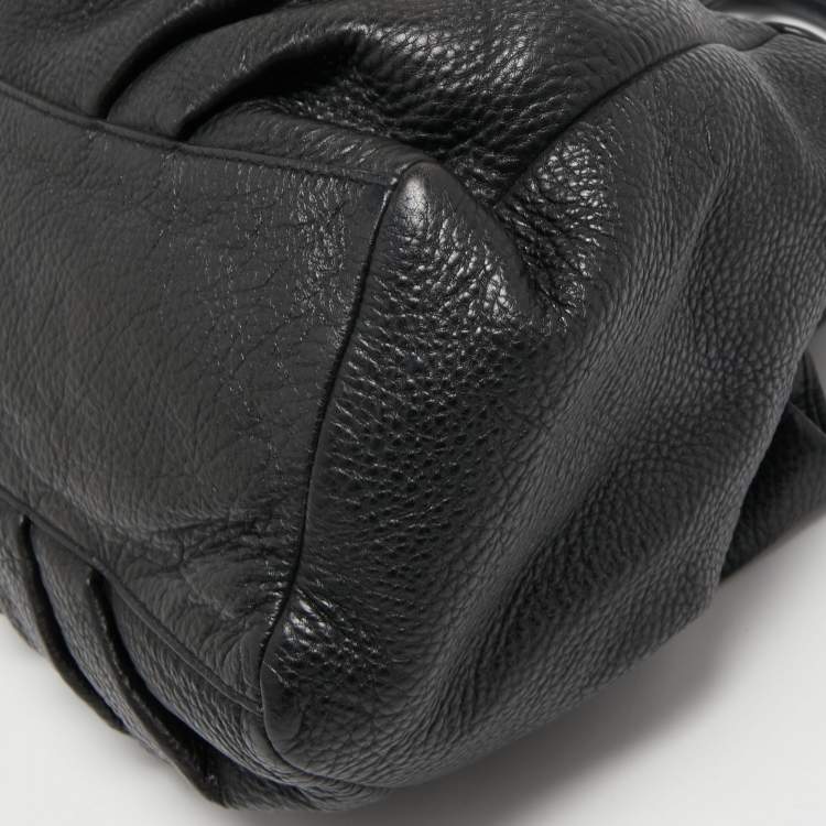 Pre Owned Marc by Marc Jacobs Black Leather New Q Fran Shoulder Bag