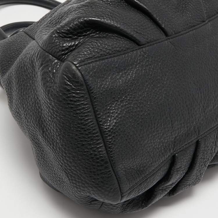 Pre Owned Marc by Marc Jacobs Black Leather New Q Fran Shoulder Bag