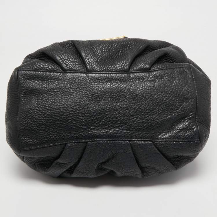 Pre Owned Marc by Marc Jacobs Black Leather New Q Fran Shoulder Bag