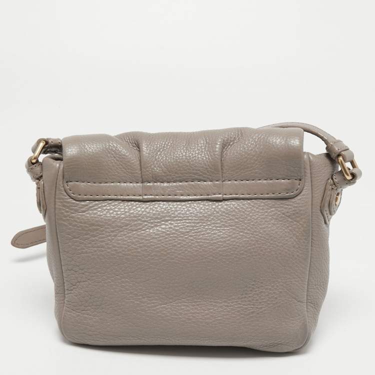 Pre Owned Marc by Marc Jacobs Beige Leather Classic Q Isabelle Crossbody Bag
