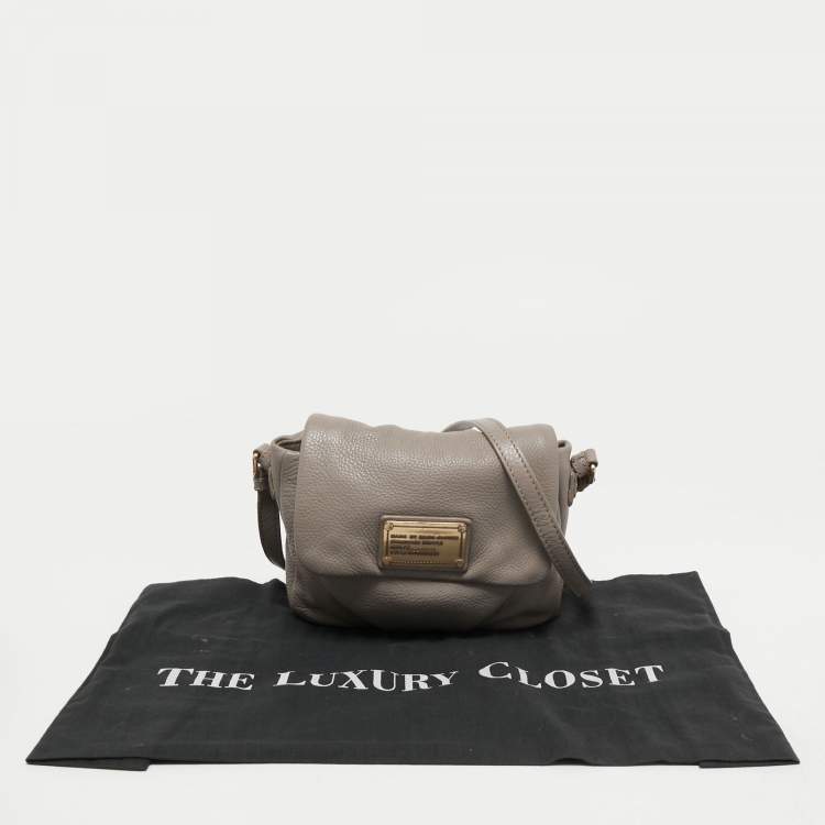 Pre Owned Marc by Marc Jacobs Beige Leather Classic Q Isabelle Crossbody Bag