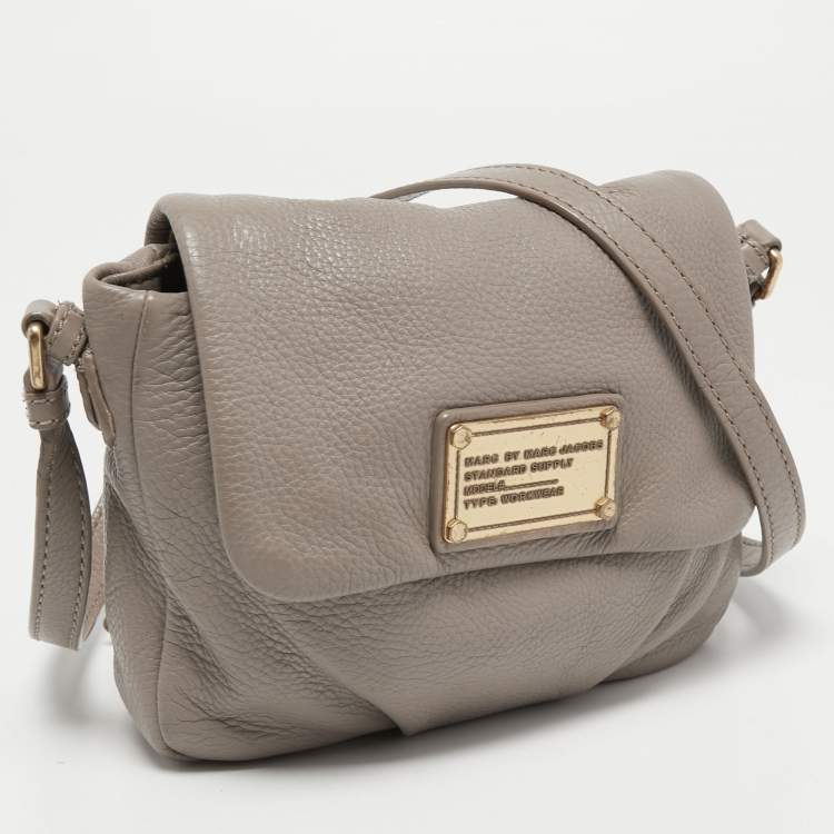 Pre Owned Marc by Marc Jacobs Beige Leather Classic Q Isabelle Crossbody Bag