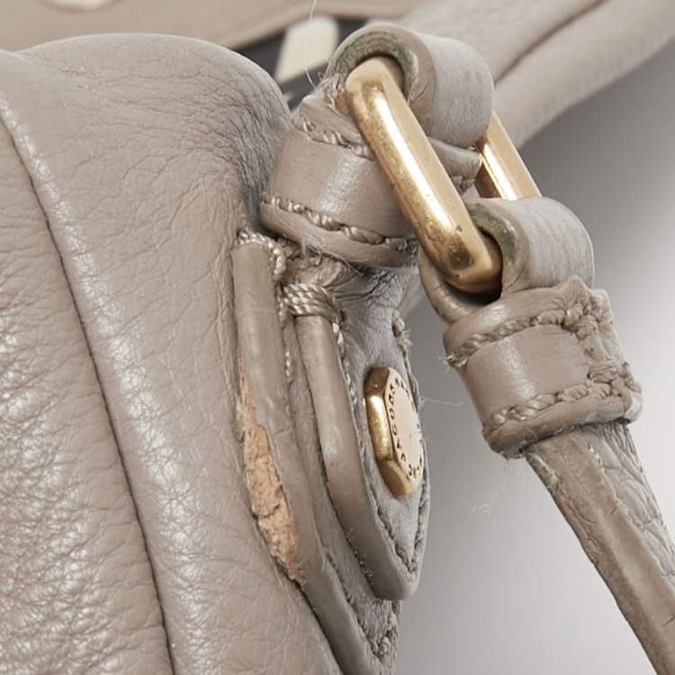 Pre Owned Marc by Marc Jacobs Beige Leather Classic Q Isabelle Crossbody Bag