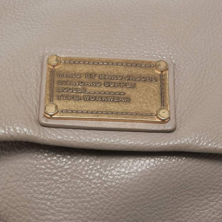 Pre Owned Marc by Marc Jacobs Beige Leather Classic Q Isabelle Crossbody Bag