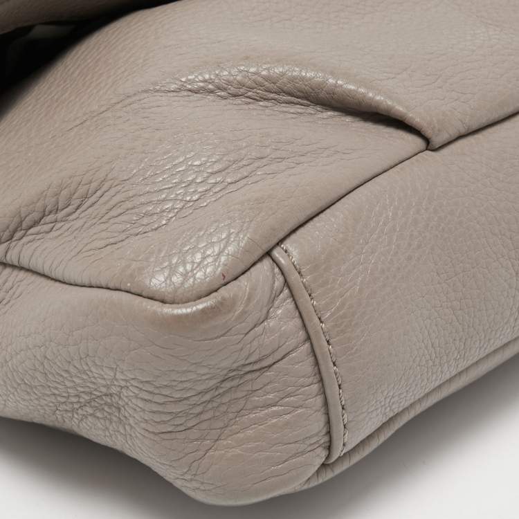 Pre Owned Marc by Marc Jacobs Beige Leather Classic Q Isabelle Crossbody Bag