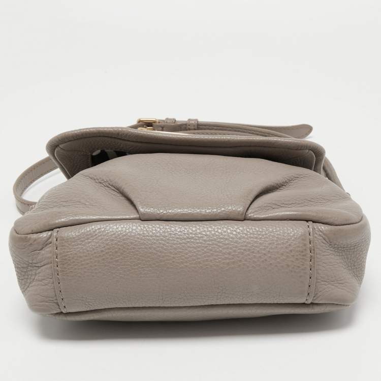 Pre Owned Marc by Marc Jacobs Beige Leather Classic Q Isabelle Crossbody Bag