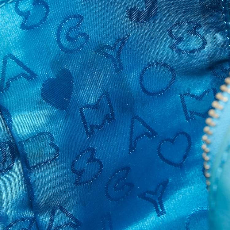 Pre Owned Marc by Marc Jacobs Turquoise Blue Leather Crossbody Bag