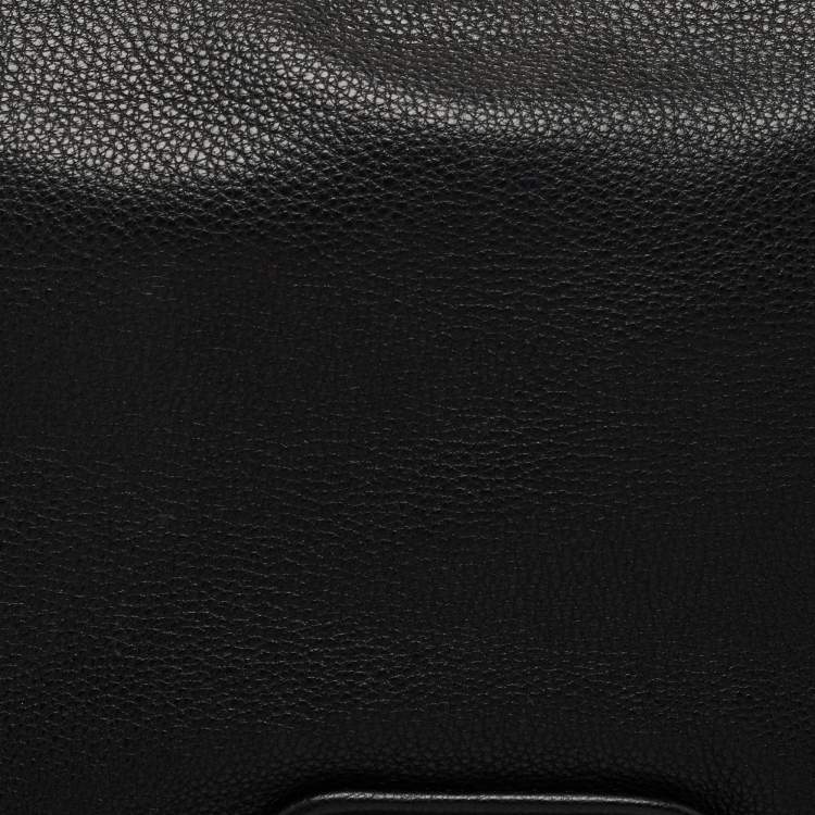 Pre Owned Marc by Marc Jacobs Black Leather Flap Hobo