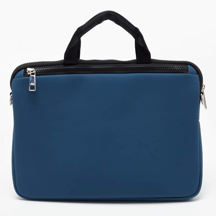 Pre Owned Marc by Marc Jacobs Blue PVC Laptop Bag