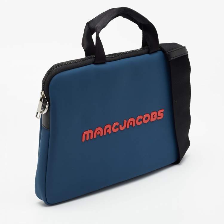 Pre Owned Marc by Marc Jacobs Blue PVC Laptop Bag