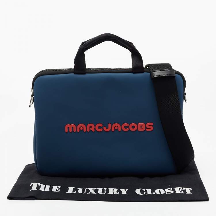 Pre Owned Marc by Marc Jacobs Blue PVC Laptop Bag