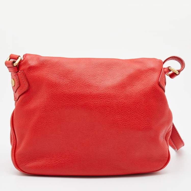 Pre Owned Marc by Marc Jacobs Orange Leather Classic Q Natasha Crossbody Bag