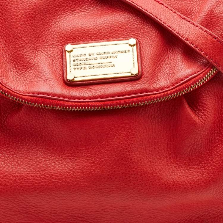 Pre Owned Marc by Marc Jacobs Orange Leather Classic Q Natasha Crossbody Bag
