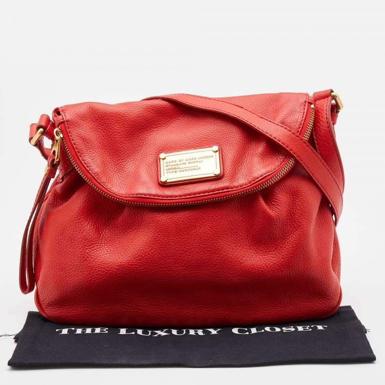 Pre Owned Marc by Marc Jacobs Orange Leather Classic Q Natasha Crossbody Bag