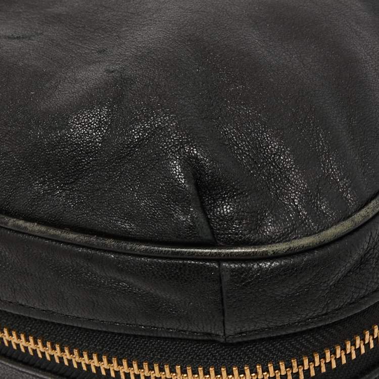 Pre Owned Marc by Marc Jacobs Black Leather Flap Shoulder Bag