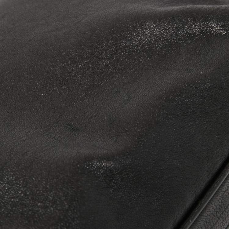 Pre Owned Marc by Marc Jacobs Black Leather Flap Shoulder Bag