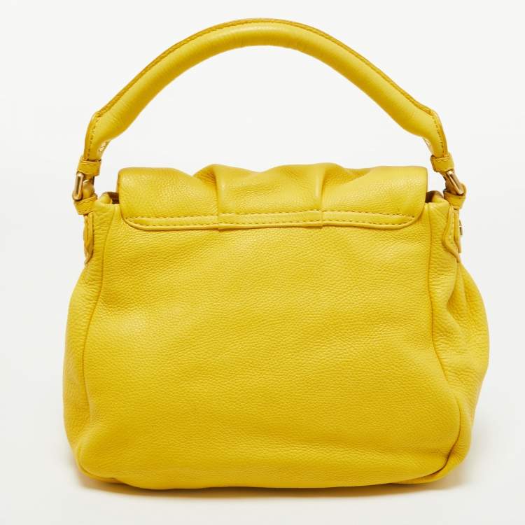 Pre Owned Marc by Marc Jacobs Yellow Leather Classic Q Lil Ukita Shoulder Bag